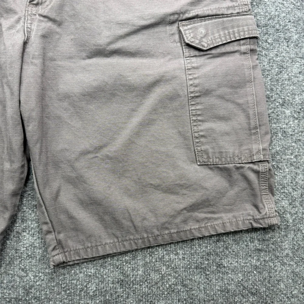 Wrangler Riggs Workwear Cargo Shorts Mens 40 Gray 10in Ripstop Durable Workwear